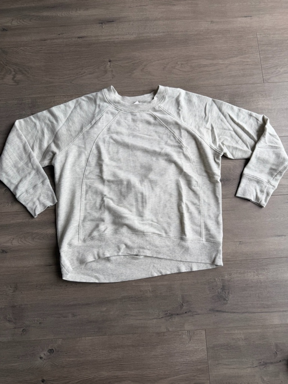 Zella light weight gray/cream heathered sweatshirt - size medium